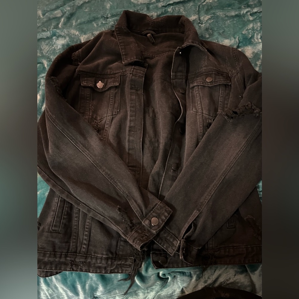 Oversized denim jacket